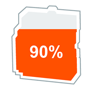 90%